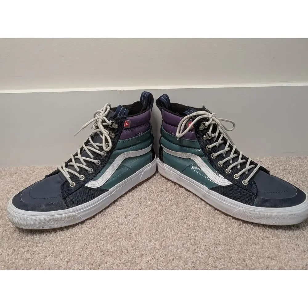 Vans Sk8-Hi MTE Primaloft Sneaker Boots Mens 10.5 Womens 12 Blue Teal Purple